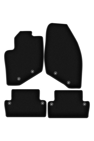 shumee Covorașe BASIC negre din velur pentru: Volvo S60 I liftback (2000-2009)