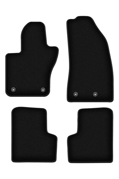 shumee Covorașe BASIC negre din velur pentru: Jeep Renegade SUV (2014-2019)