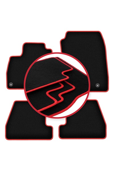 shumee Covorașe auto CARLUX-RED pentru: Ford Focus MK3 FL sedan, break, hatch...