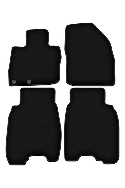 shumee Covorașe BASIC negre din velur pentru: Honda Civic VIII hatchback (200...