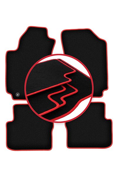 shumee CARLUX-RED car mats for: Dodge Dart sedan (2012-2016)
