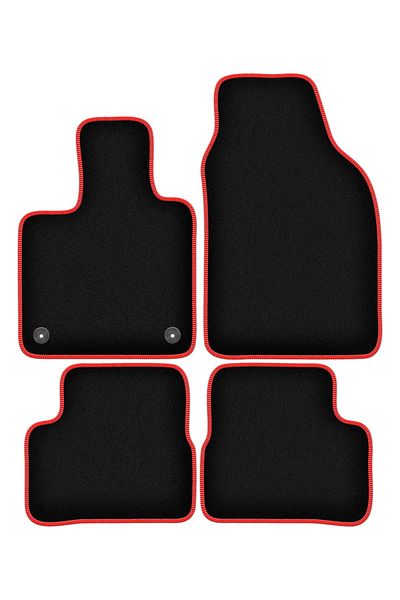 shumee Covorașe auto CARLUX-RED pentru: Fiat E-500 / 500 Electric hatchback (2020-)