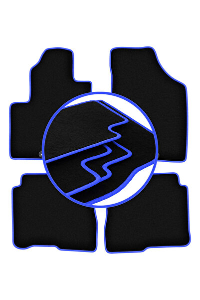 shumee Covorașe auto CARLUX-BLUE pentru: Hyundai SantaFe II SUV (2006-2012)