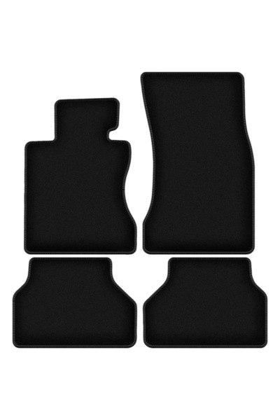 shumee Covorașe BASIC negre din velur pentru: BMW 5 E61 break, touring (2003-2010)