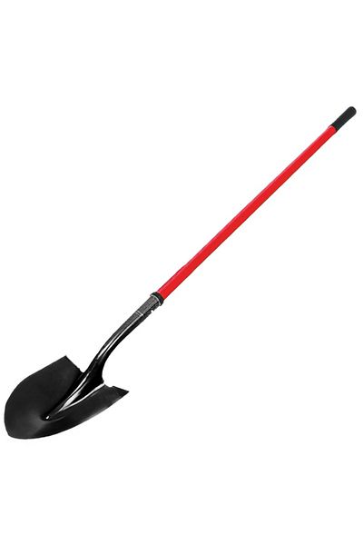 flores Half-round shovel with fiber handle, 310 x 215 mm, total length 1.5 m