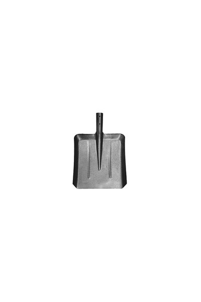 flores Carbon grey sheet metal snow shovel, without handle, 355 x 330 mm