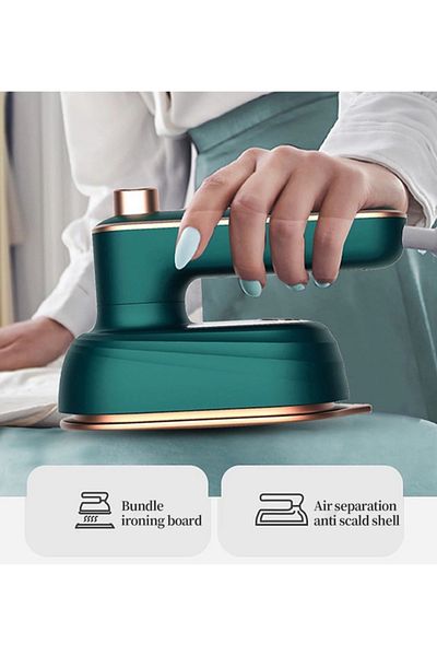 Deliny 2-in-1 Portable Steam Iron, 180° Rotating Design, Compact and Lightweight