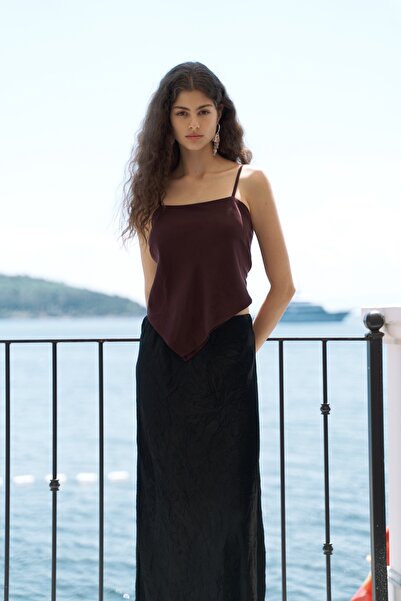 BOHEMAİ Alytih Triangle Detail Burgundy Crop