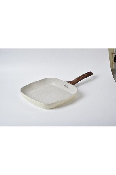 Parfait High Quality Forged Aluminum Grill Pan Cream and Brown 26 x 26cm