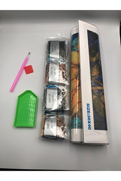 DUCK HOBY 50x40 Boncuklu Taş Mozaik Elmas Goblen Pano Tablo Resim Boncuk Puzzle Dıamond Paıntıng Hı Stone