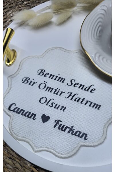 Frisson Söz Nişan Damat Kahvesi Damat Peçetesi Kişiye Özel İsme Özel Baskılı