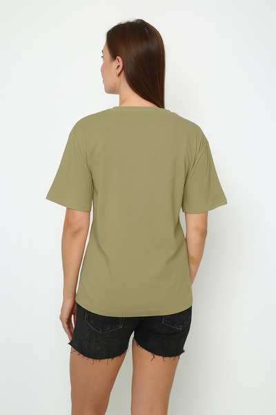 Oasis Women's Oversize Unprinted Crew Neck T-Shirt