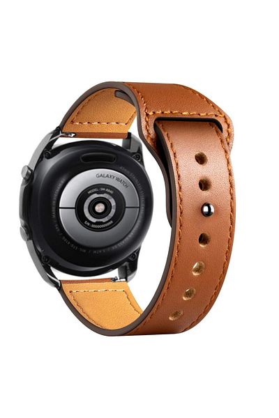 O Ozone Samsung Galaxy Watch 3 45mm /46mm / Gear S3 Frontier / Classic | Leather Watch Band Straps | Brown