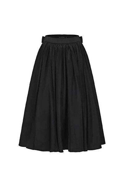 American Rag Cie Modern Retro Şıklık: Piper Etek - Kadife Saten ile Zarif ve Oynak Tasarım