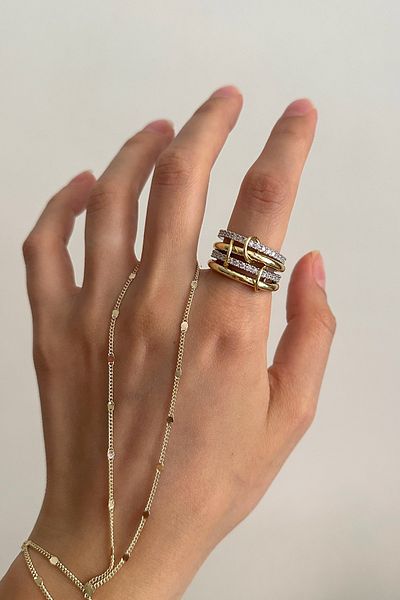 Okko Store حلقة مجمعة من 4 أحجار