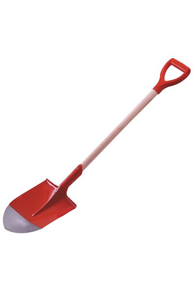 flores Semi-round metal car snow shovel, wooden handle, 300 x 240 mm, total length 1 m