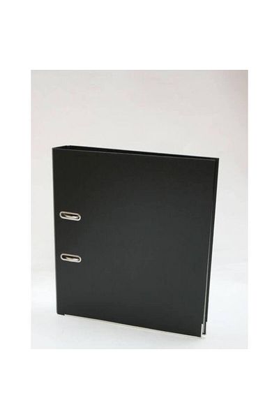 Esselte Clasator cu inele din plastic economic, 5 cm, negru, clasator cu inele