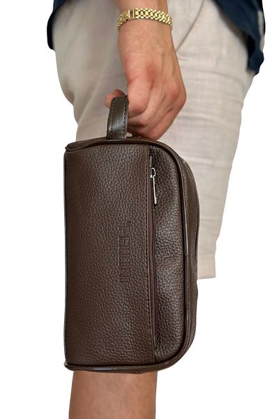 By Pellini Men's Faux Leather Handbag Tan