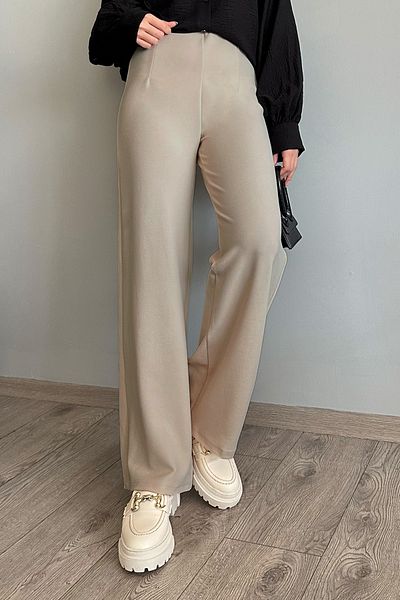 InStyle Pensli Palazzo Beige Trousers