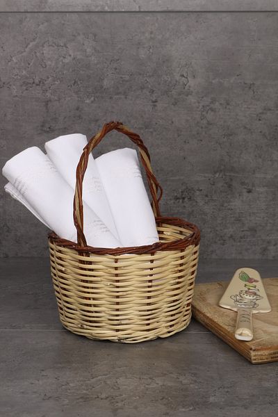 Kayra Export Kitchen Cover 2 Pieces Square Cover 70X70 cm Dough Cover Bread Basket Cover