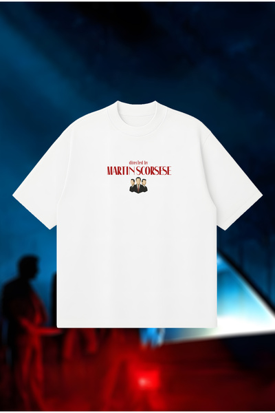 PURE POWER تي شيرت مطبوع للجنسين من تصميم مارتن سكورسيزي Boxy Fit Oversize - ...