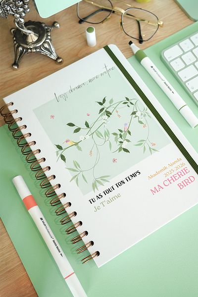 Matt Notebook 2025-2026 B5 Ακαδημαϊκό Ατζέντα Σπιράλ 17x24 cm - 17 μηνών