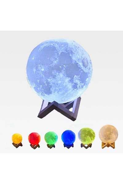 Generic Creative Gift Moon light LED bedroom bed decoration ambiance light nightlight (multi color)