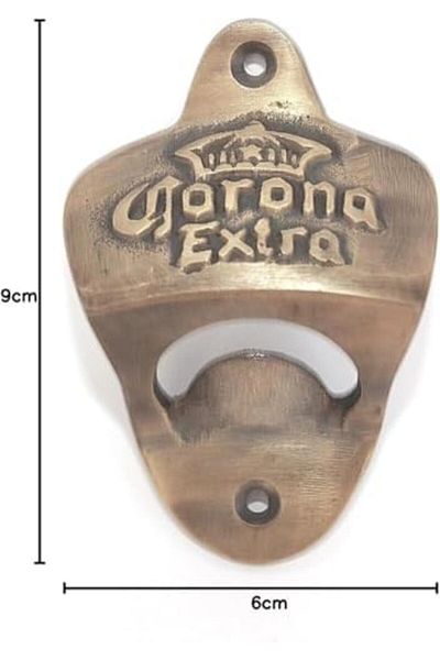Generic CORONA Opener Wall Mounted, Bar Beer Bottle Opener Wall Mountable, Cast Iron Wall Mounted Beer Bottl