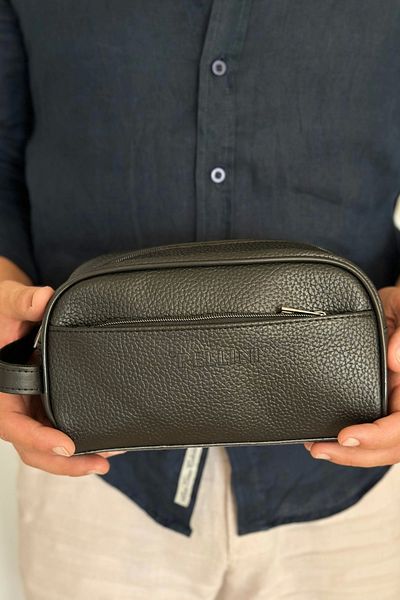 By Pellini Men's Faux Leather Handbag Black