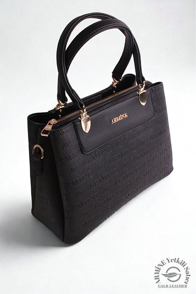 Armine Original Armine Premium Quality Women's Shoulder and Hand Bag Suitable for Daily Use Embossed Black 206