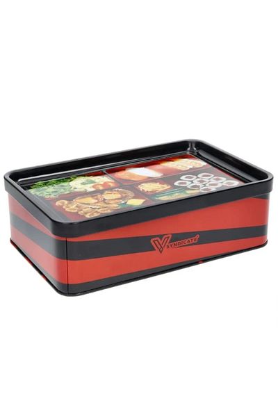 V Syndicate Cutie metalica depozitare Syndicate Bento Sushi cu capac detasabil, 21x13,5cm