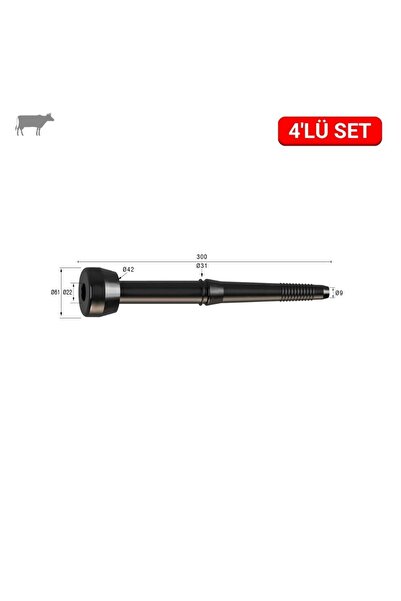 Melasty Ceren Uzun Meme Lastiği (Kauçuk Memelik - 4 lü Paket)