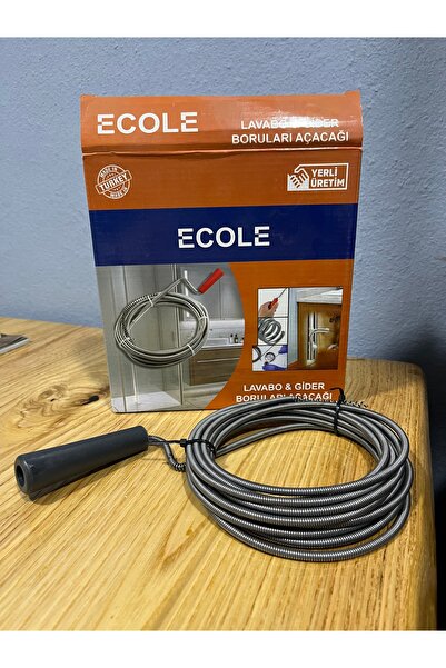 Veka Lavabo ve Gider Borusu Açma Teli – Ergonomik Saplı – Çelik Yaylı – 5 Metre