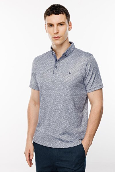 İgs Чоловічий темно-синій комір поло Tisort