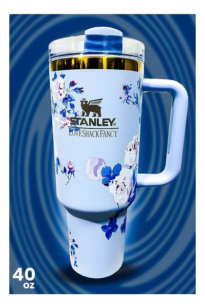 Stanley 40oz Tumbler – Stainless Steel Reusable Mug with Straw | Leak-Resistant FlowState Lid | Ec