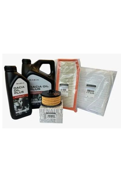 OMC Pachet revizie schimb ulei Dacia Logan/Sandero 0.9 TCE, filtrare ulei, aer, polen, ulei 5W30, 4L+1L