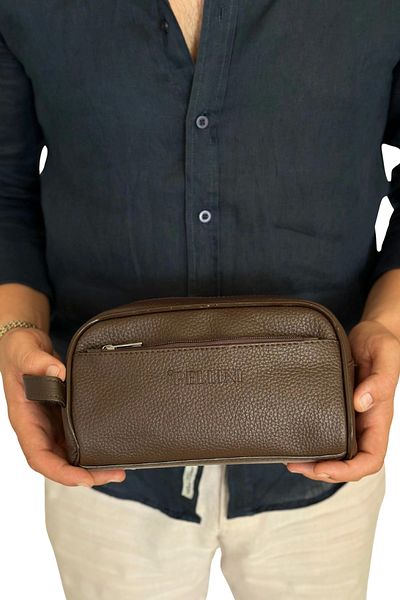 By Pellini Men's Faux Leather Handbag Tan
