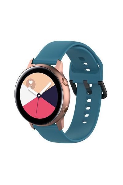 O Ozone Samsung Galaxy Watch 4 40mm 44mm/Classic/Active 2 40mm 44mm | Silicone Strap watch Band | Blue