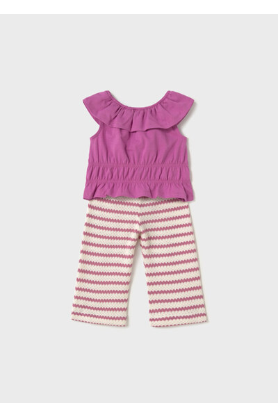 MAYORAL Baby Girl Crochet Pants Set