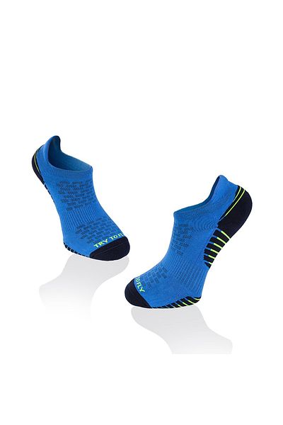 Try to Fly Sosete Scurte Pentru Alergat Din Bumbac Running Sneaker Socks Blue - Dark Blue