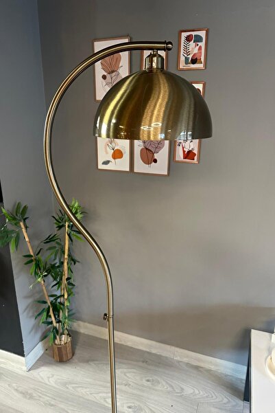 Bamyum Eskitme Lambader Modern Dekoratif Metal Salon Oturma Odası Çalışma Odası Lambası