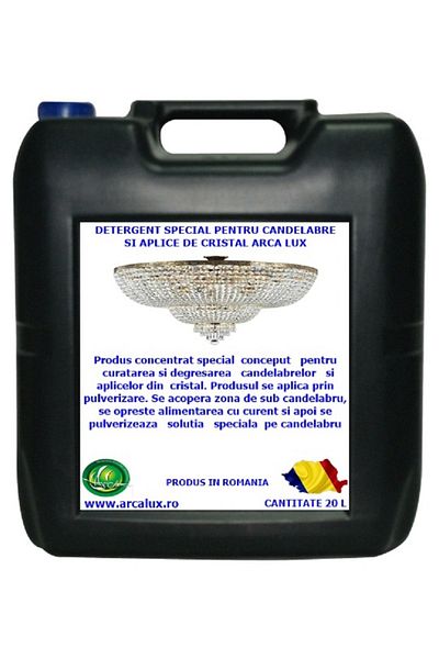 ARCA LUX Detergent special pentru candelabre si aplice de cristal, ARCA LUX, canistra 20 L