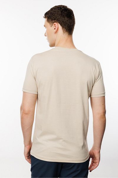 İgs Men's Beige Crew Neck T-Shirt