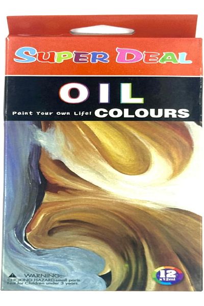 RAHALIFE HOME SOLUTION RAHALIFE Oil Colour Set | 12 x 12ml Tubes | Rich Pigments for Artists, Students & Hobbyists