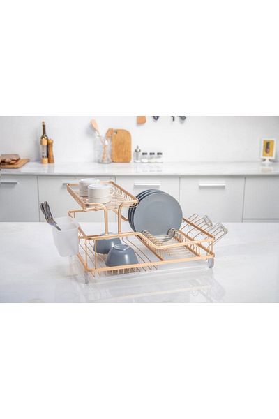Parfait Durable High Quality Aluminium Dish Rack Gold