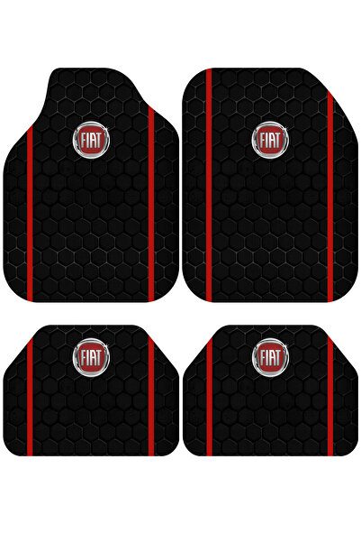 BigArts Home Fiat Dekor Oto Paspas Takımı Tüm Modellere Uyumlu Makinede Yıkanabilir Universal Kalıp