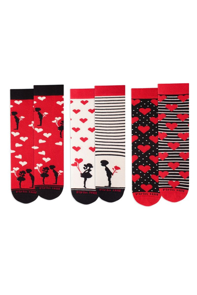 Pirin Hill Sosete bumbac Love Box, 3 buc.