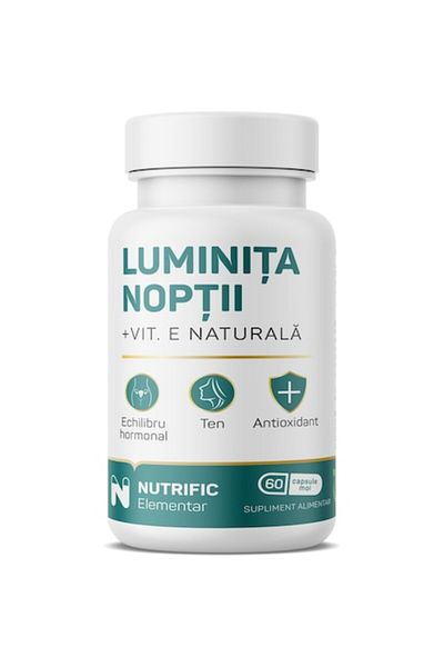 NUTRIFIC Luminiță de seară, vitamina E, 60 capsule moi