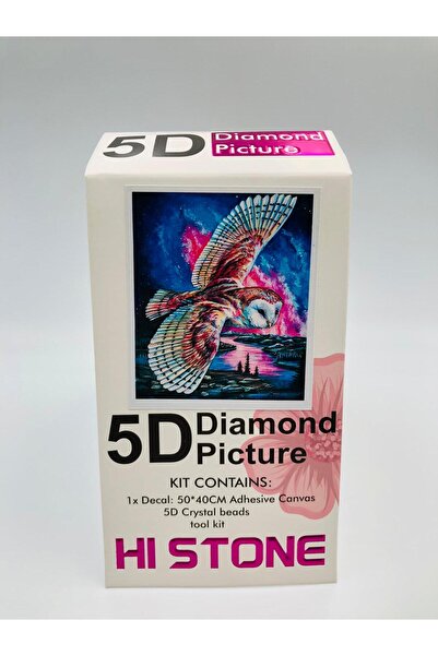 DUCK HOBY 50x40 Boncuklu Taş İşleme Mozaik Elmas Goblen Tablo Resim Boncuk Pu...