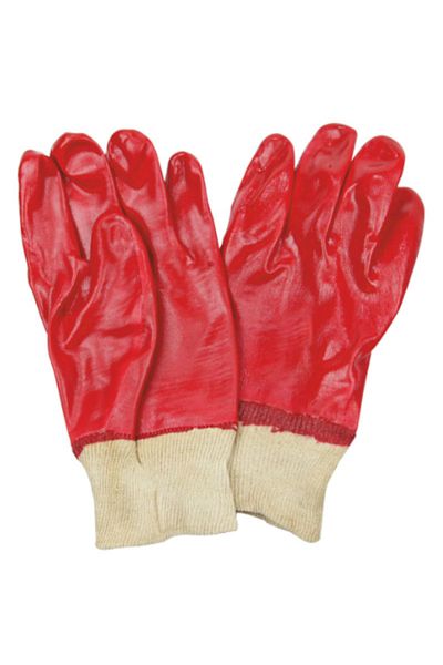 flores Short red antacid gloves with cuff, size XL